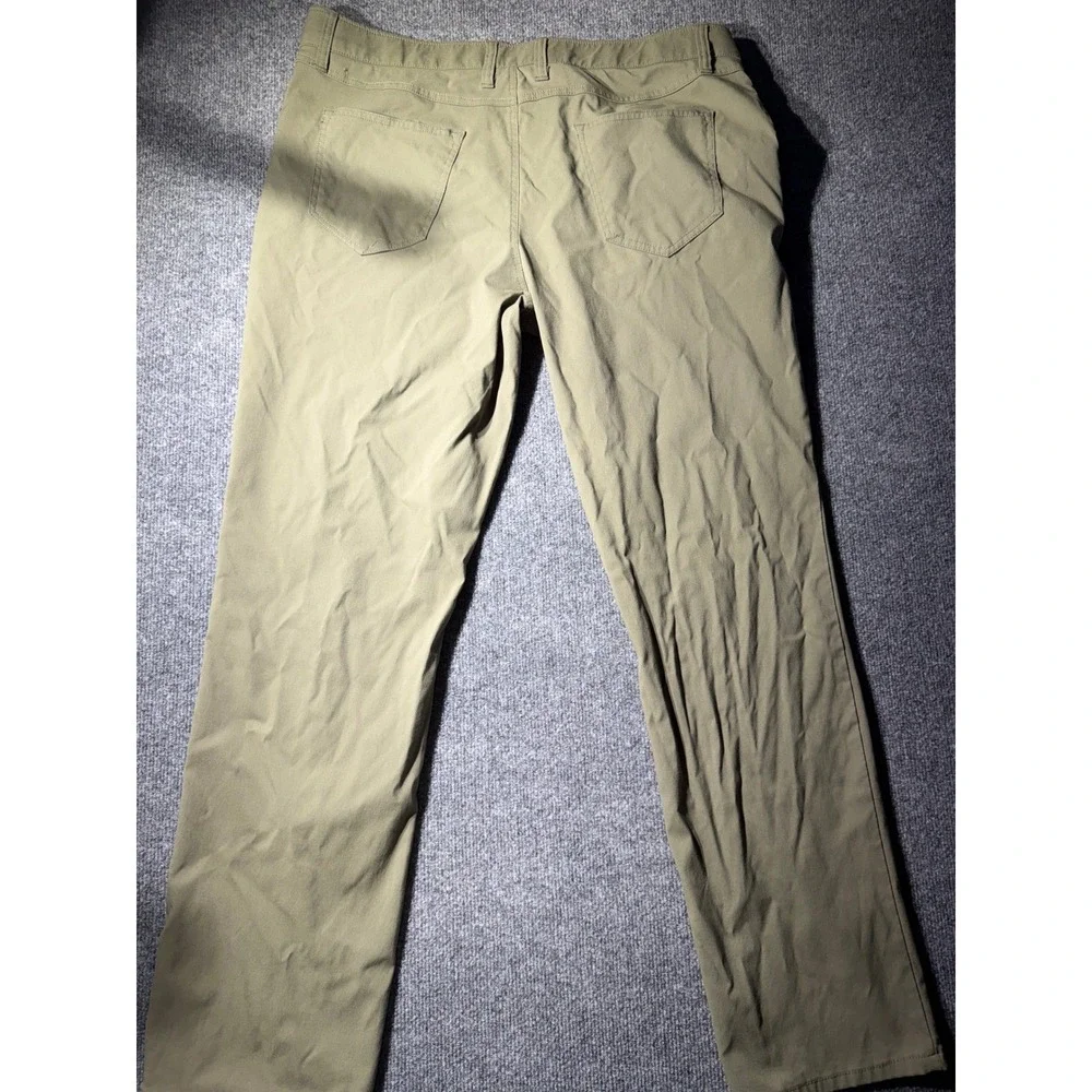 Weatherproof Vintage Mens Regular Fit Stretch Pants Olive Green 38x32 Hiking